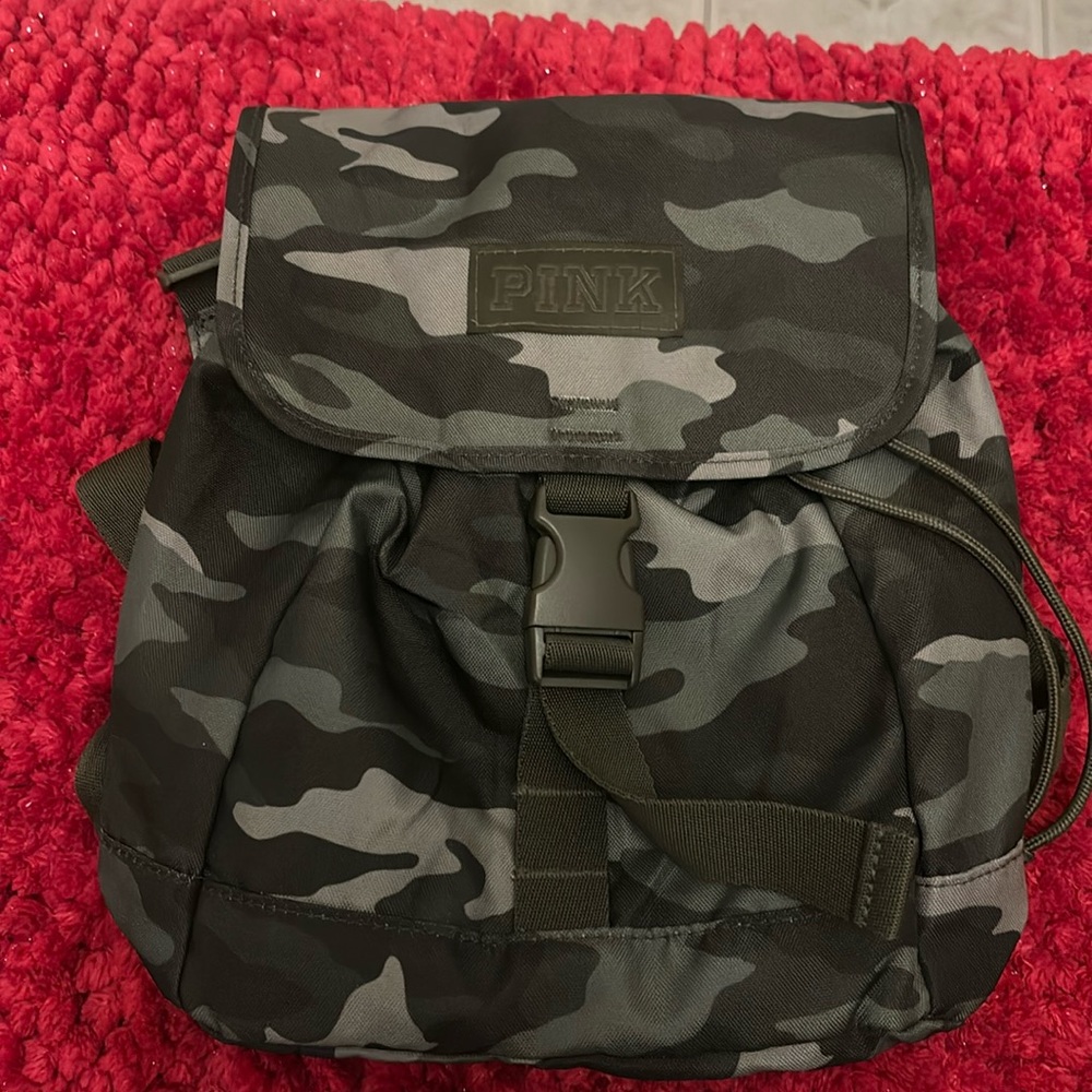 Pink mini backpack for women